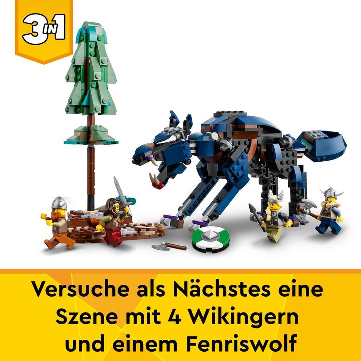 Actual product image LEGO Viking ship with Midgard serpent (31132, LEGO Creator 3-in-1)