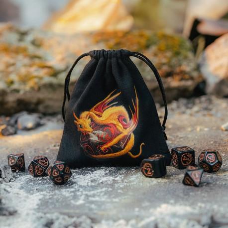 Produktbild Q Workshop BDRA171 - Dragon schwarz & adorable, Würfeltasche