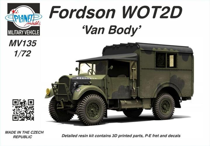 Immagine prodotto Planet Models Fordson WOT2D 'Van Body' 1/72