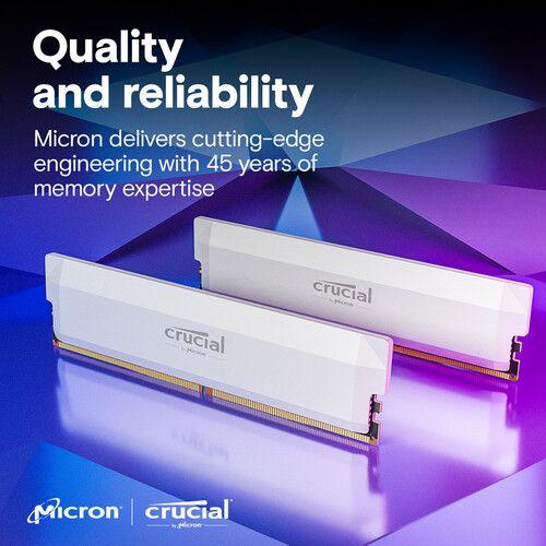 Image du produit Crucial CP2K16G64C38U5W (2 x 16GB, 6400 MHz, RAM DDR5, U-DIMM)