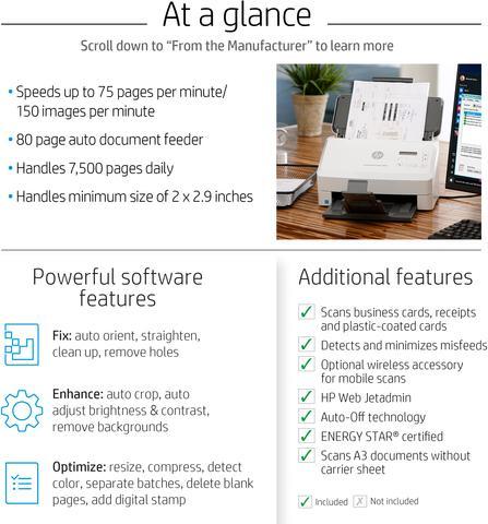Produktbild HP ScanJet Enterprise Flow 7000 s3 Sheet-feed Scanner (USB)