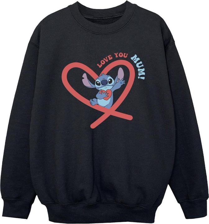 Disney Lilo & Stitch Love You Mum Sweatshirt Jungen