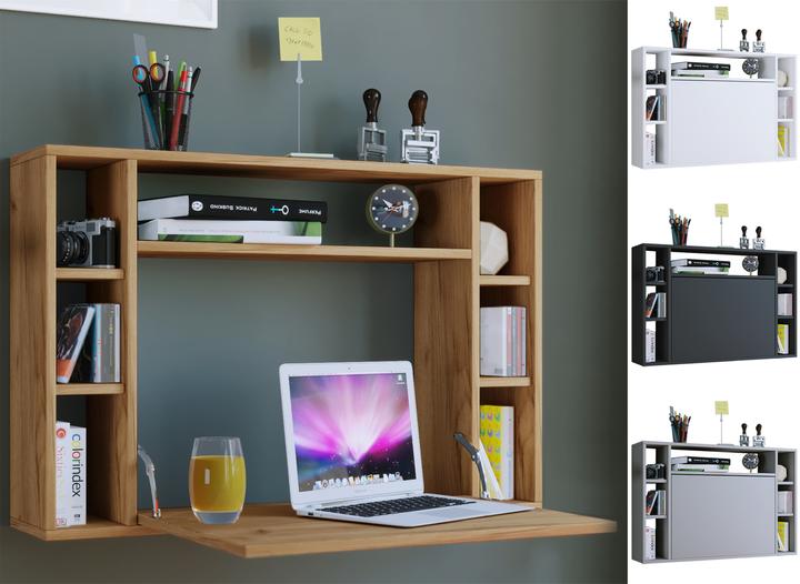 Productafbeelding VCM Houten Kantoormeubilair Muur Bureau Wandila (90 x 20 x 60 cm)