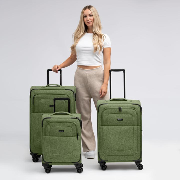 Actual product image Redolz Essentials 12 THREE SET 4-wheel suitcase set, 3-piece, with stretch fold (201 l, XL (from 140l))