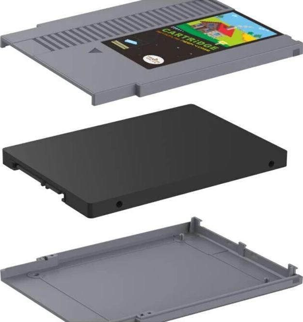 Produktbild Retroflag RPI4 NESPI CASE - Gehäuse für Raspberry Pi 4 NES-Design grau