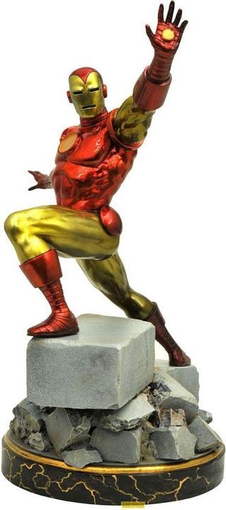 Actual product image Diamond Select Toys MARVEL - Iron Man - Statuette Premier Collection Classic 35cm Reprod