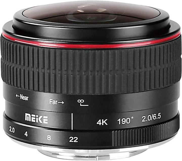 Meike 6.5mm f/2-22 MFT (Micro Four Thirds, APS-C / DX)