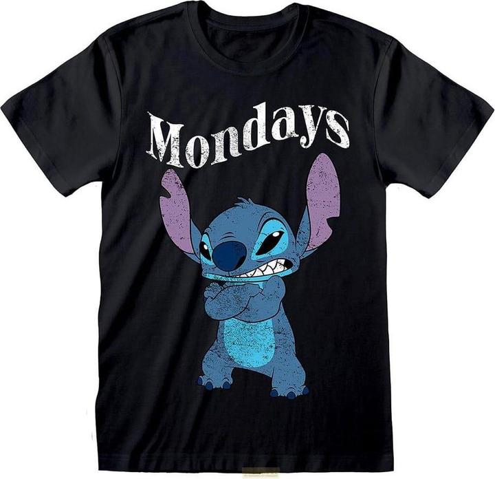 Image du produit Heroes Inc Lilo & Stitch T-Shirt Stitch Mondays Black Grösse S (S)
