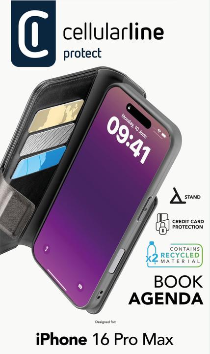 Produktbild Cellularline Book Agenda 2 (Apple iPhone 16 Pro Max)