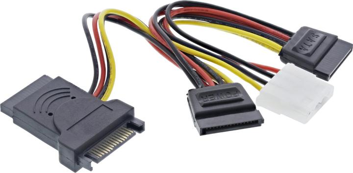 Produktbild InLine Molex - SATA x4, 0,15 m, mehrfarbig (29682)
