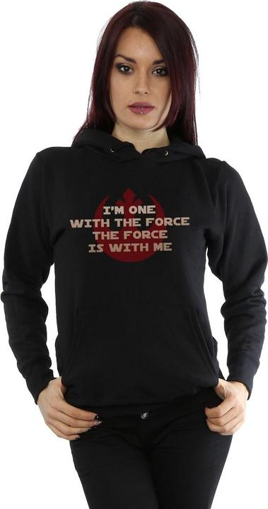 Immagine prodotto Star Wars Rogue One I'm One With The Force Red Felpa con Cappuccio Donna (L)