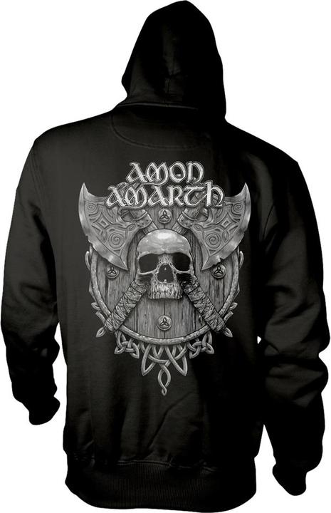 Produktbild Amon Amarth Grey Skull (Hoodie) (L)