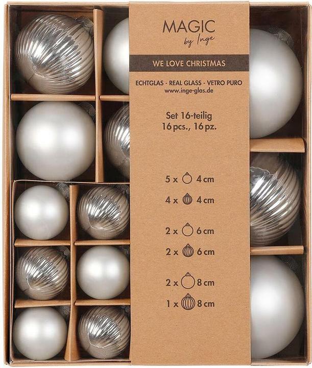 Immagine prodotto Inge’s Glas Christmas Decor Gingillo di Natale (16 -parte)