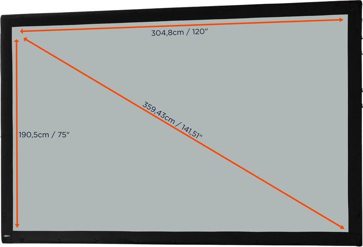 Actual product image Celexon Mobile Expert Business Format - Projection screen - rear - 359 cm (141") (141.34", 16:10)