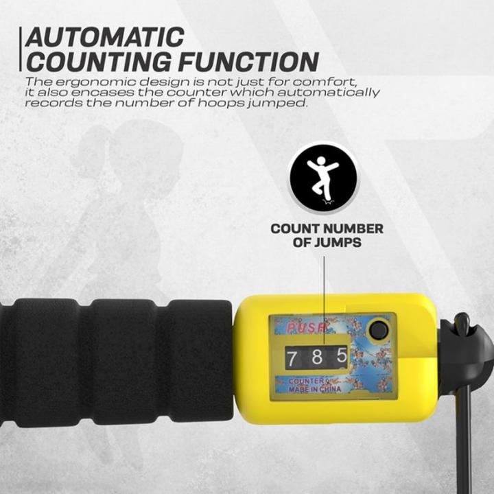Image du produit Rdx FP Corde À Sauter Réglable De 3m10 Pour Enfants Avec Compteur (310 cm)
