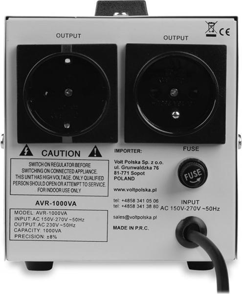Image du produit CalExotics Stabilisateur de tension Volt AVR 1000VA-5AVR1000SE (1000 VA)