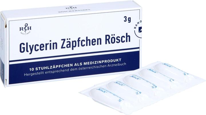 Produktbild Bano Glycerin Zäpfchen Rösch, 10 St. Zäpfchen (10 Stück, 3 g)