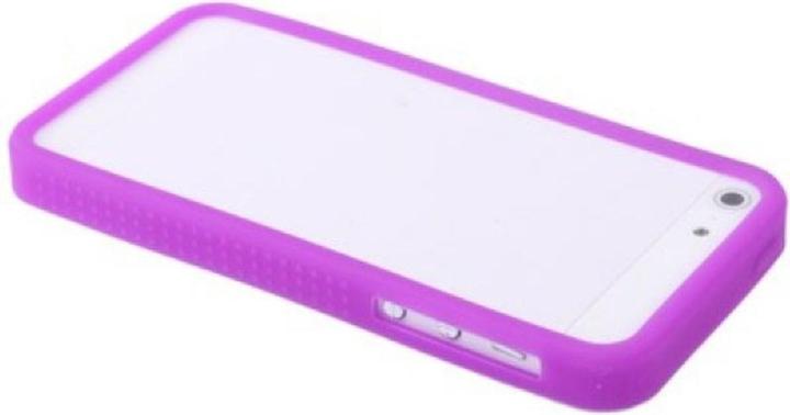 Produktbild König Design Schutzhülle Silikon Bumper für Handy iPhone 5 & 5s Lila (Apple iPhone 5)