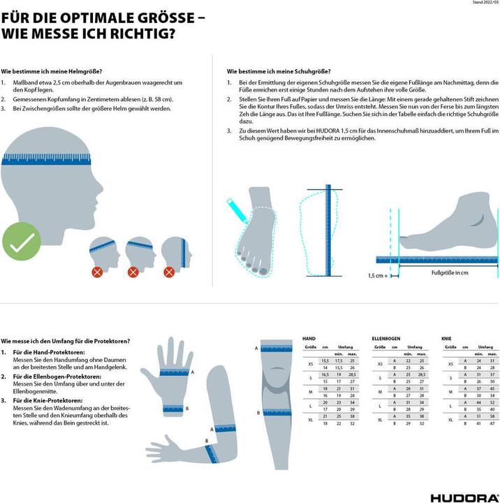 Actual product image Hudora Comfort (S, Wrist protectors, 6 pieces)