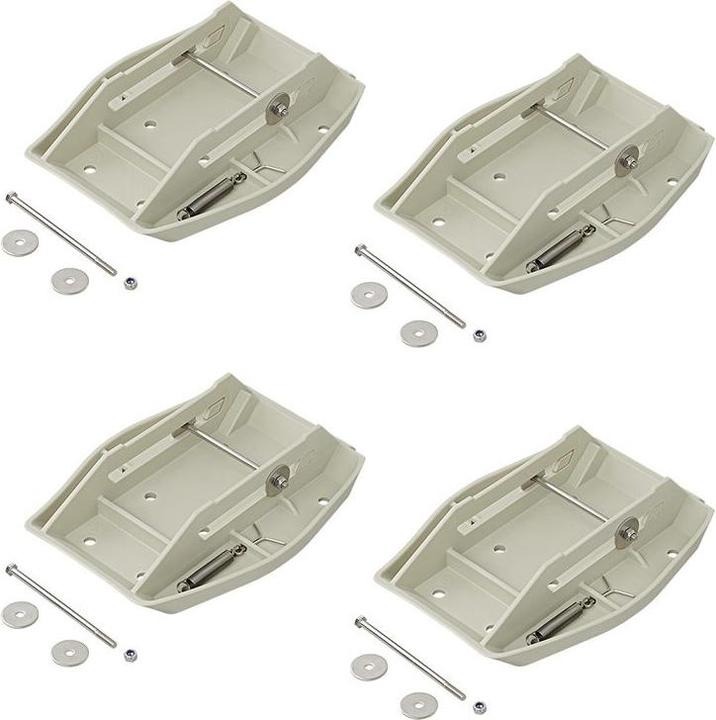 Image du produit ProPlus Plaques d'appui avec ressort Jeu de 4 pièces