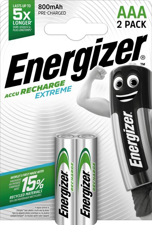 Energizer Recharge Extreme (2 pcs., AAA, 800 mAh)