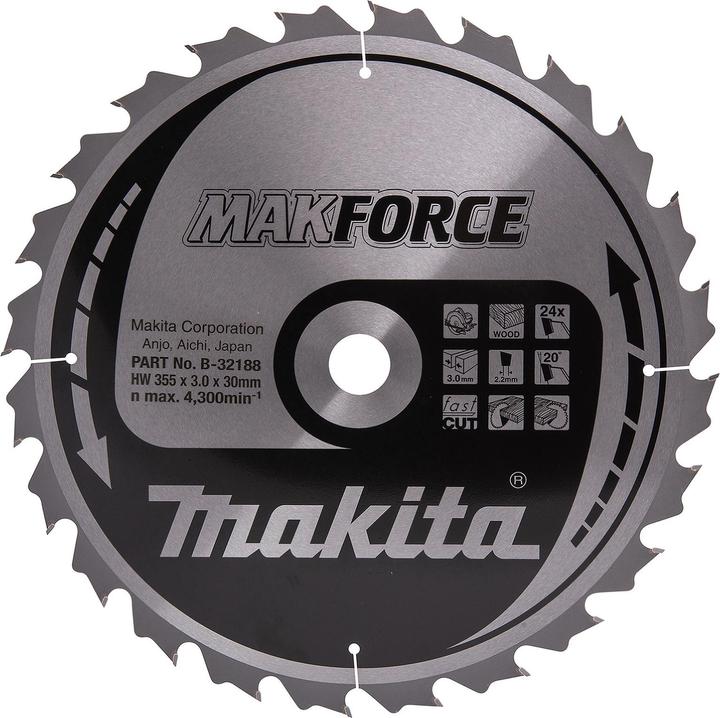 Produktbild Makita MAKFORCE Sägeb. 355x30x24Z