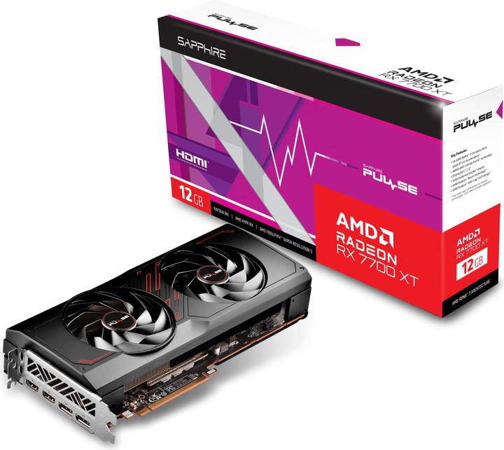 Actual product image Sapphire RX 7700XT Pulse Gaming (12 GB)