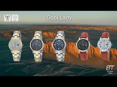 Actual product image ETT ELS-11616-61L Gobi (Digital watch, Analogue wristwatch, Moon phase clock, Radio-controlled clock, 34 mm)