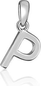 Produktbild JVD Minimalistischer Silber Buchstabe "P" Anhänger SVLP0948XH2000P