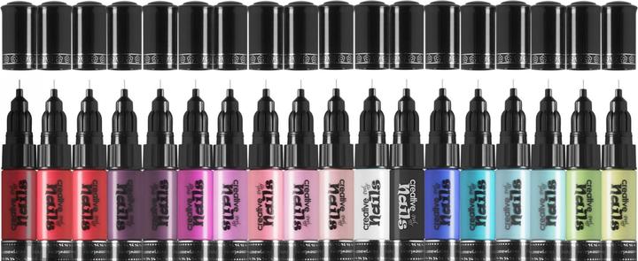 Produktbild Creative Nails Lackstift 2er (Nagellacktrockner, Weiss, Schwarz)