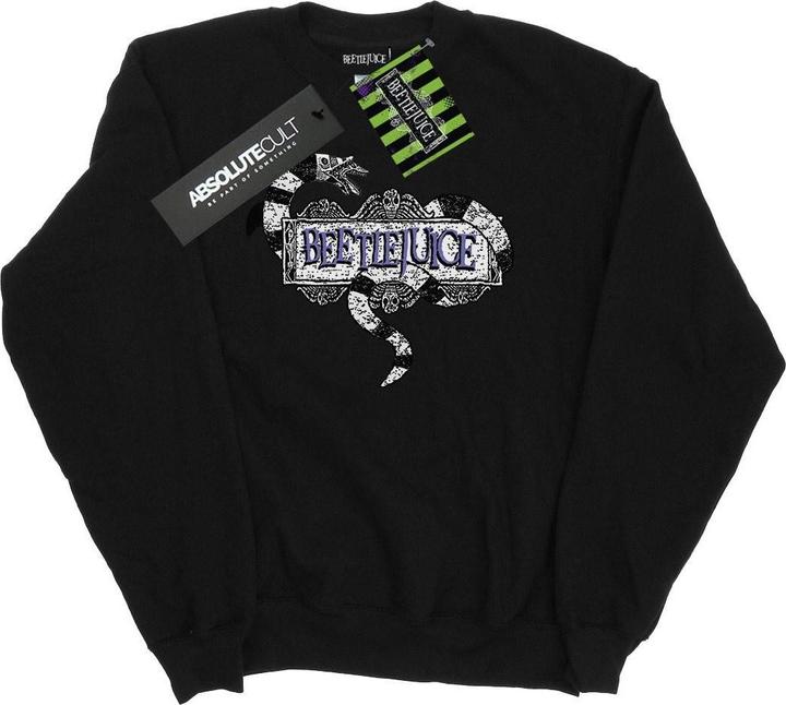 Beetlejuice Sandwurm Logo Baumwolle Sweatshirt