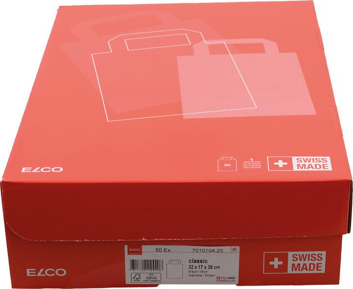 Actual product image Elco Paper carrier bags with flat handle (Gift bag, 50 x)
