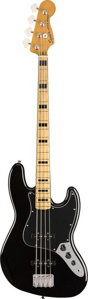 Produktbild Fender Classic Vibe 70s Jazz Bass Black (Konzertgitarren Set, Ahorn, Aluminium, Pappel, Maple)