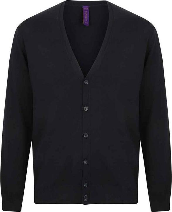 Henbury BaumwollAcryl VAusschnitt Strickjacke