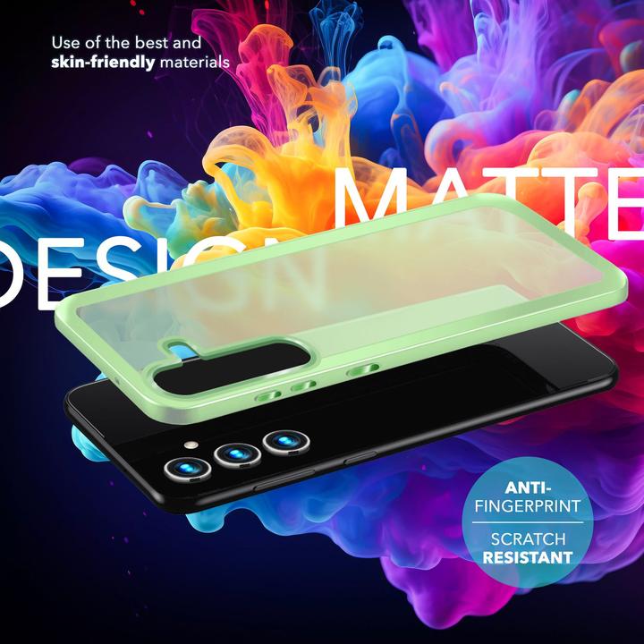 Actual product image Nalia Semi-transparent hybrid cover with protective frame (Samsung Galaxy S24+)