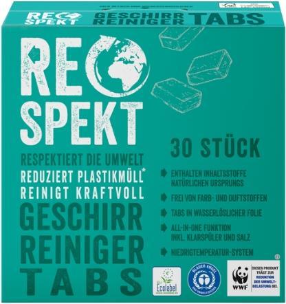 MGA Respect, dishwasher tablets, 30 pieces
