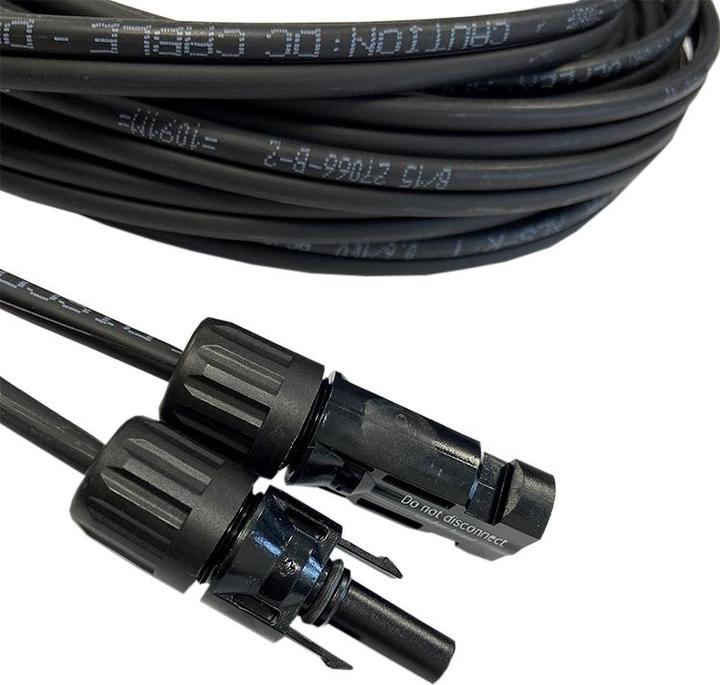Actual product image Offgridtec 8m 2x4mm² MC-4 to Connecting Cable Plug/ Socket Extension