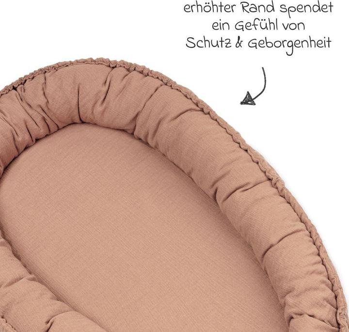 Actual product image Julius Zöllner Baby nest Nido muslin Dune
