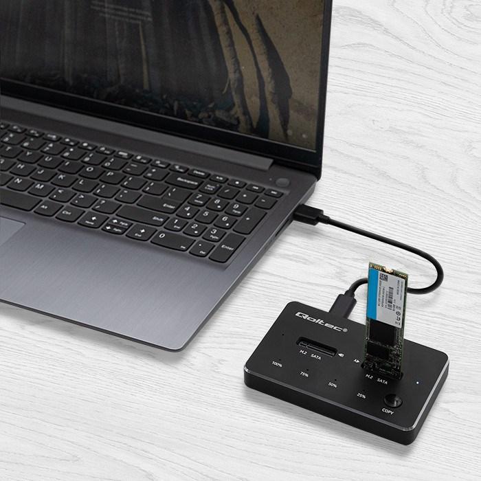 Immagine prodotto Qoltec 50310 Docking station per unità (M.2 2280, M.2 22110, M.2 2230, M.2 2260, M.2 2242)