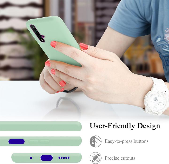 Immagine prodotto Cadorabo Copertura della cassa del silicone liquido TPU (Huawei Nova 5T, K20, TCL 20S)