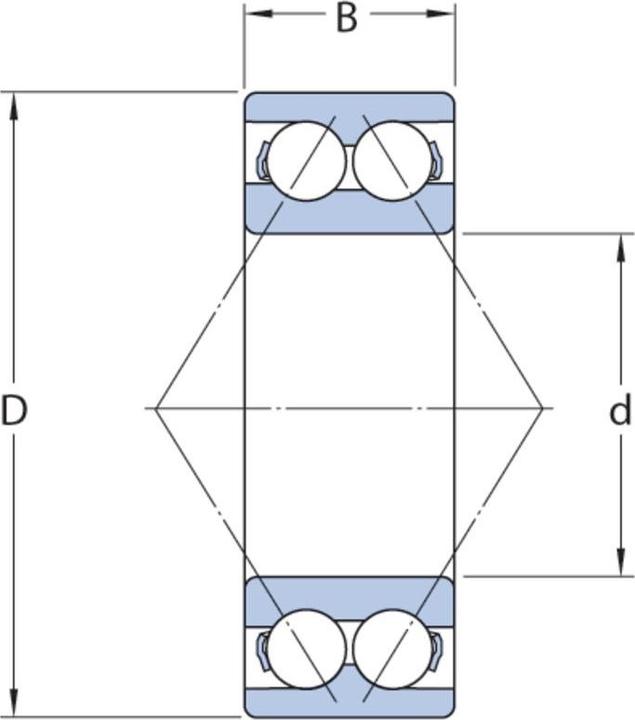 Actual product image SKF Angular contact ball bearing 3201 ATN9 Inner-Ø 12 mm Outer-Ø 32 mm Width15.9 mm