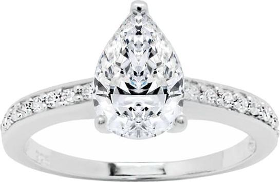 Image du produit Candy Bague Pear, argent sterling 925 (60, Argent 925)
