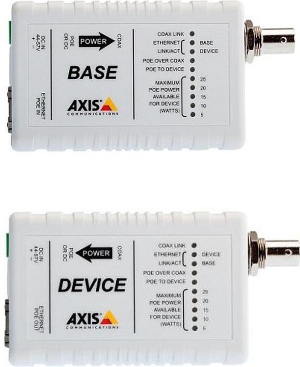 Actual product image Axis T8640 PoE+ via coax (Media converter)
