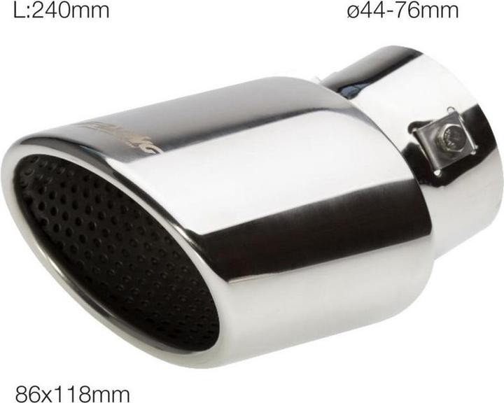 Produktbild Simoni Racing Endrohrblende 86x118mm oval