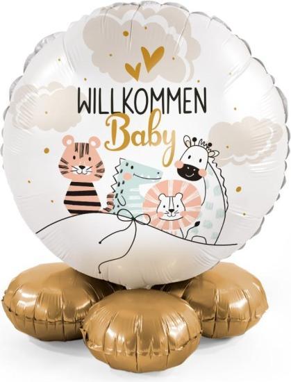 Produktbild Premioloon Geschenkballon-Cluster Willkommen Baby (1 x)