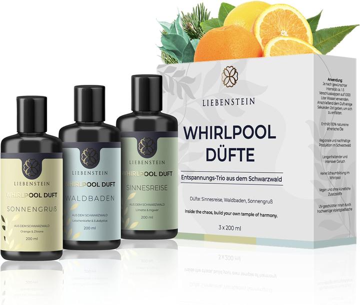 Immagine prodotto Liebenstein Set di profumi organici Whirpool (600 ml, Oli da bagno)