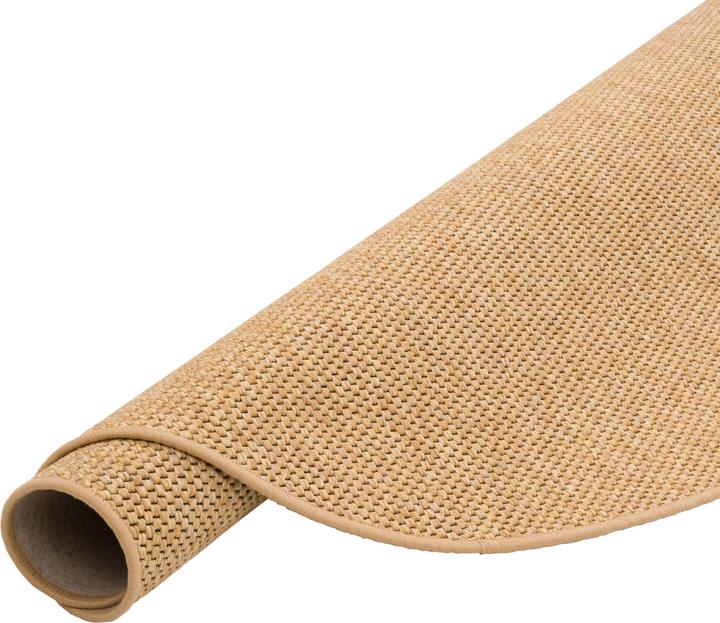 Actual product image Snapstyle Bentzon Natur Flachgewebe Teppich Rund (133 x 133 cm)