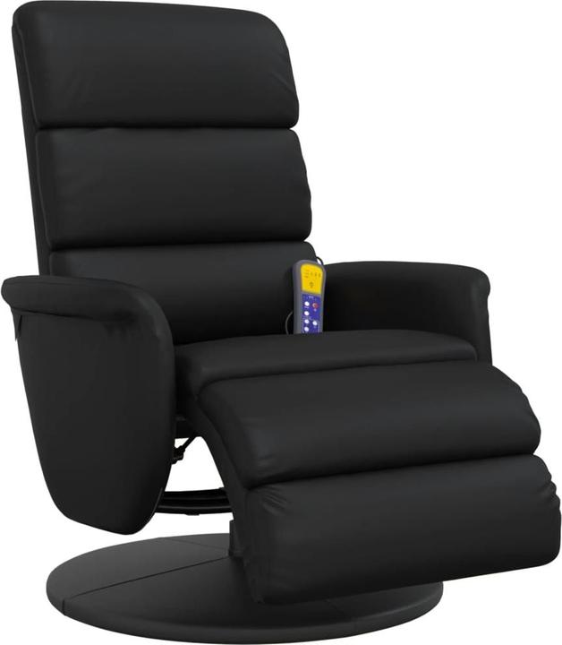 Produktbild VidaXL Massagesessel mit Fussteil Schwarz Kunstleder,Farbe