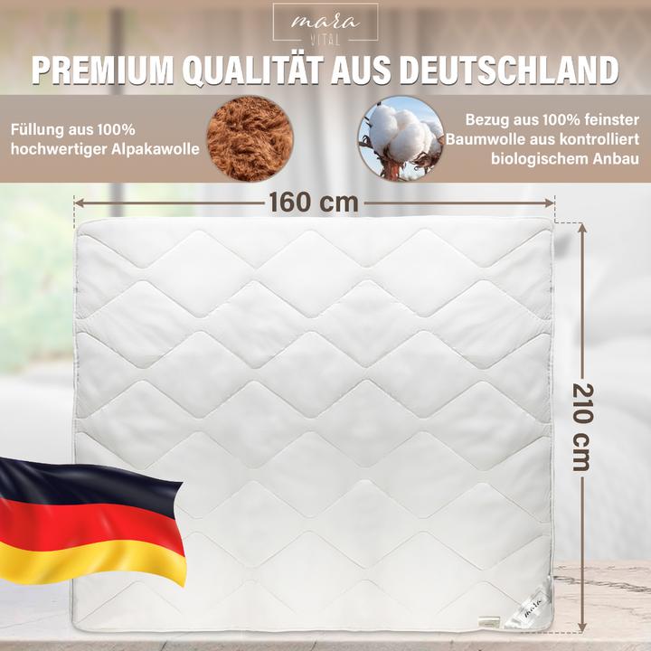 Produktbild Mara Vital Alpaka Duvet (1008 g, 155 x 220 cm, 100 x 135 cm, 200 x 210 cm, 135 x 200 cm)
