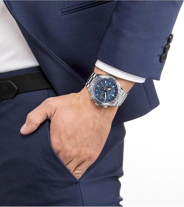 Actual product image Citizen Eco-Drive Promaster - CB5000-50L (Chronograph, Radio-controlled clock, 47 mm)